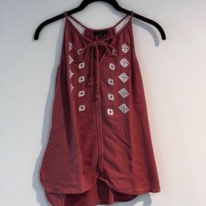 DYNAMITE pink tank with braided straps